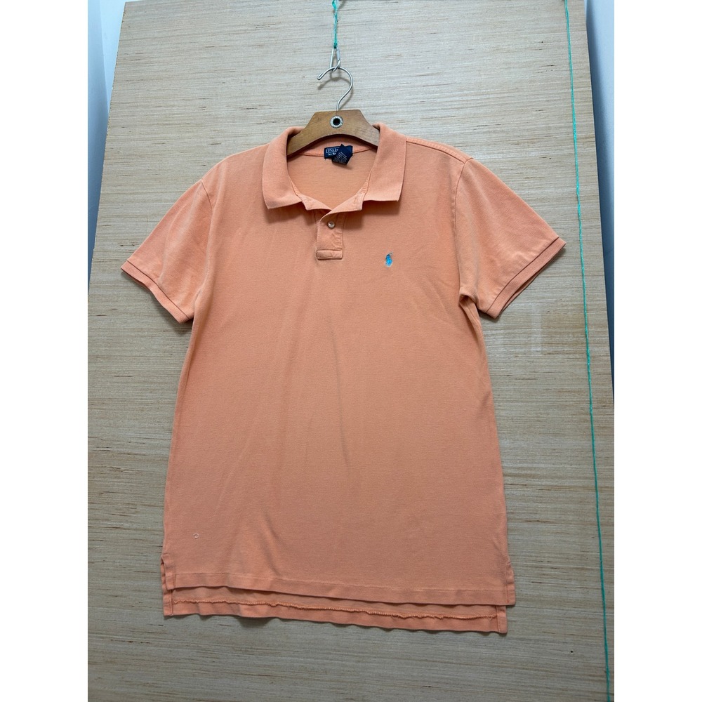 Polo Ralph Lauren Boys XL 18-20 Peach‎ Orange Short Sleeve Cotton Pique Polo